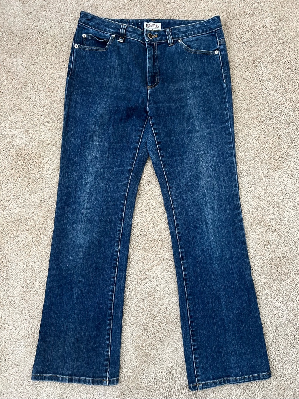 Michael Kors Women’s Size 8 Blue Denim Jeans Mid Wash Straight Leg EUC